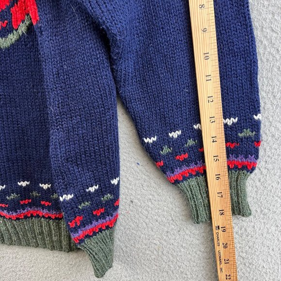 Vintage 90s Fabe Abstract Geometric  All Over Tribal Design sweater size M - Picture 6 of 9